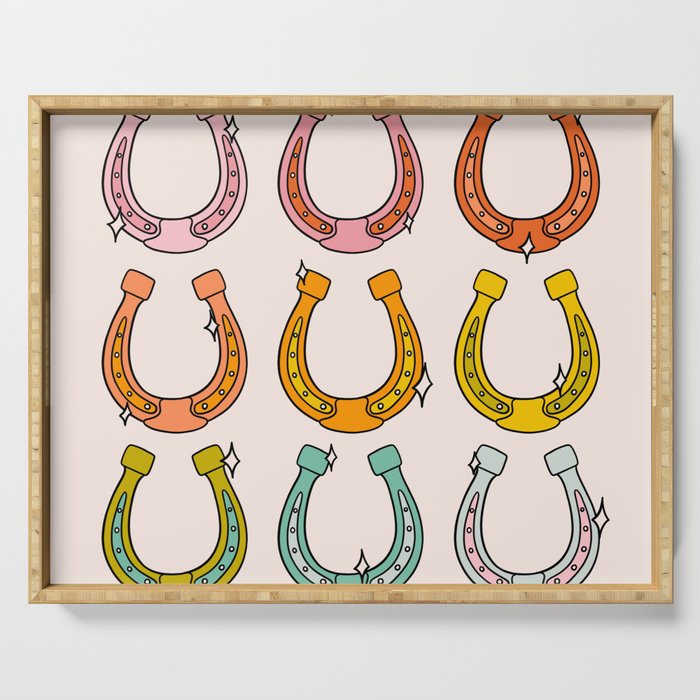 Rainbow Horseshoe Serving Tray Gallery Image 1