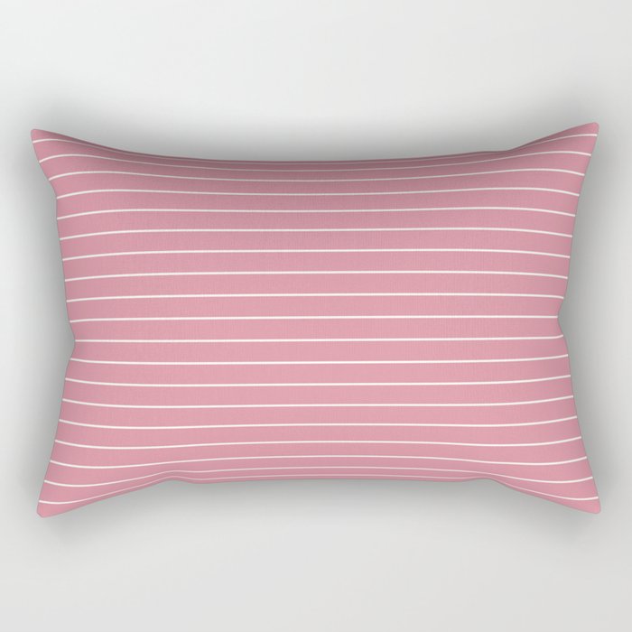 Minimal Arch XVIII 90s Pink Modern Geometric Lines Rectangular Pillow Gallery Image 2