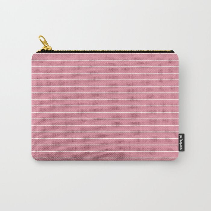 Minimal Arch XVIII 90s Pink Modern Geometric Lines Carry All Pouch Gallery Image 1