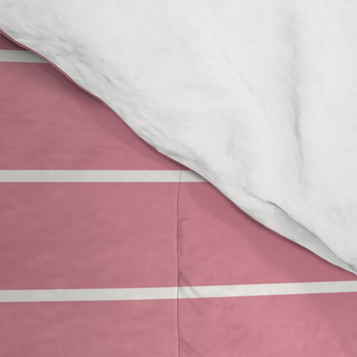Minimal Arch XVIII 90s Pink Modern Geometric Lines Comforter Gallery Image 4