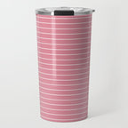Minimal Arch XVIII 90s Pink Modern Geometric Lines Travel Mug Gallery Image 1