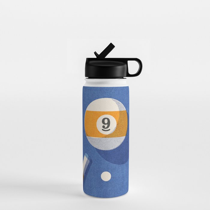 BALLS / Billiards - ball 9 I Water Bottle Gallery Image 1