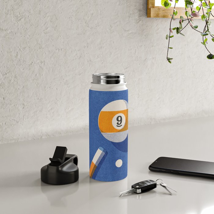 BALLS / Billiards - ball 9 I Water Bottle Gallery Image 4