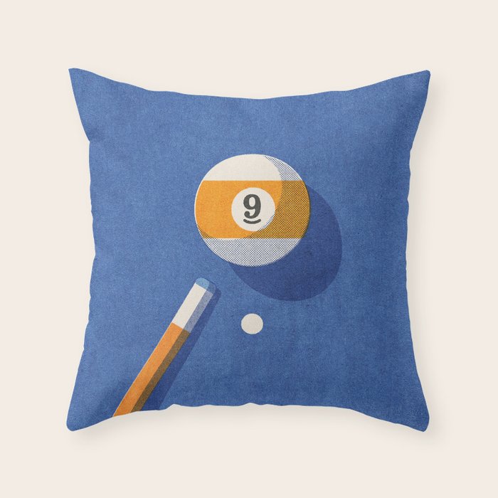 BALLS / Billiards - ball 9 I Throw Pillow Gallery Image 6