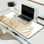 Palm Leaves Finesse Line Art with Gold Foil #2 #minimal #decor #art #society6 Desk Mat Gallery Image 2