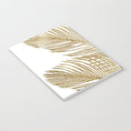 Palm Leaves Finesse Line Art with Gold Foil #2 #minimal #decor #art #society6 Notebook Gallery Image 3
