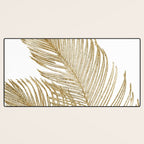 Palm Leaves Finesse Line Art with Gold Foil #2 #minimal #decor #art #society6 Desk Mat Gallery Image 3