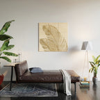 Palm Leaves Finesse Line Art with Gold Foil #2 #minimal #decor #art #society6 Wood Wall Art Gallery Image 2