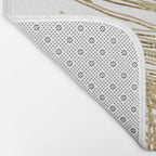 Palm Leaves Finesse Line Art with Gold Foil #2 #minimal #decor #art #society6 Bath Mat Gallery Image 2