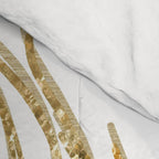 Palm Leaves Finesse Line Art with Gold Foil #2 #minimal #decor #art #society6 Comforter Gallery Image 4