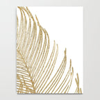 Palm Leaves Finesse Line Art with Gold Foil #2 #minimal #decor #art #society6 Notebook Gallery Image 4