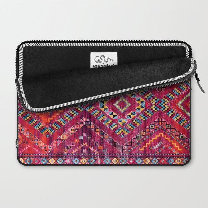 Rose Oasis: Vintage Bohemian Geometric Heritage Laptop Sleeve Gallery Image 2