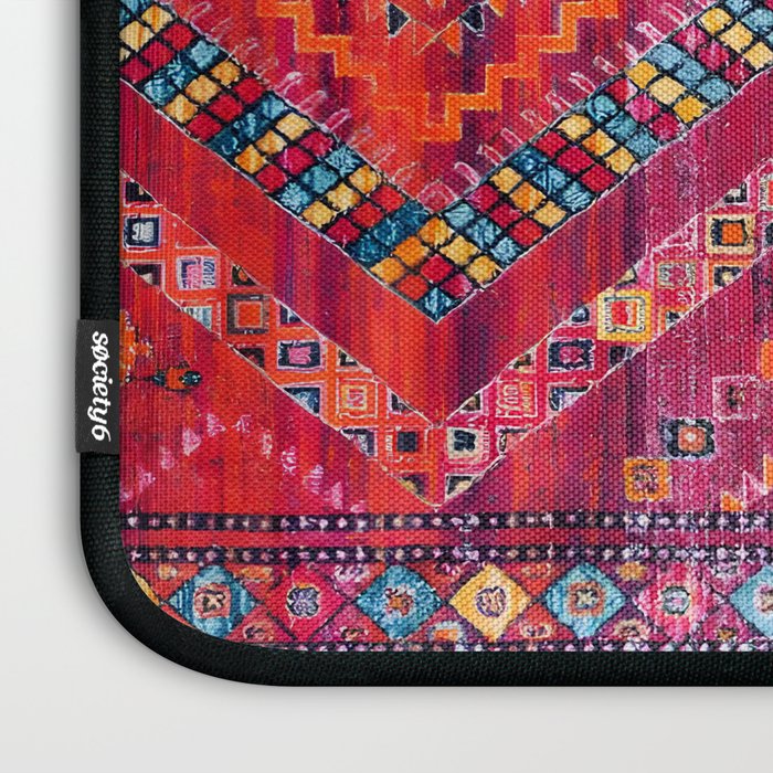 Rose Oasis: Vintage Bohemian Geometric Heritage Laptop Sleeve Gallery Image 3