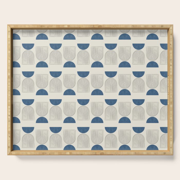 Arch Balance Blue Serving Tray Gallery Image 1