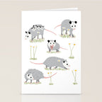 Opossums and Daisies Stationery Card Gallery Image 2