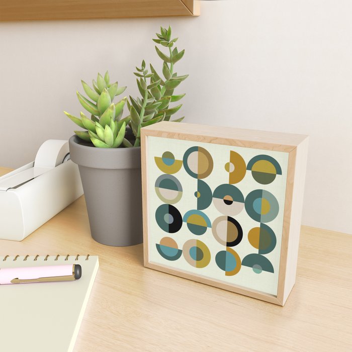 mid century modern geometric art Mini Art Print Gallery Image 2
