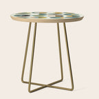 mid century modern geometric art Side Table Gallery Image 1
