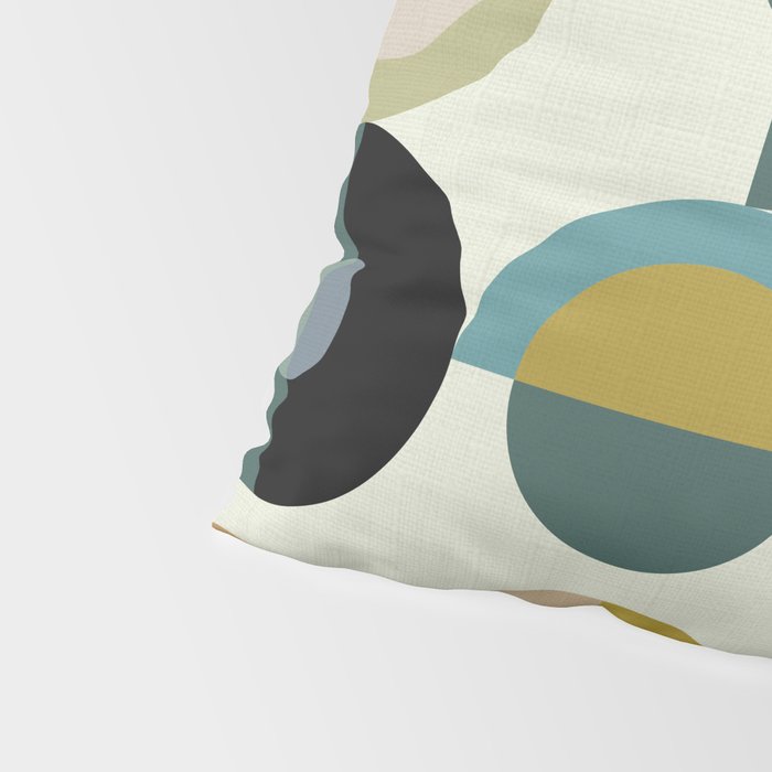 mid century modern geometric art Pillow Sham Gallery Image 4