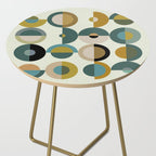 mid century modern geometric art Side Table Gallery Image 2