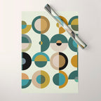 mid century modern geometric art Wrapping Paper Gallery Image 1