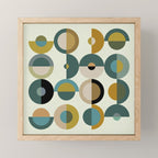 mid century modern geometric art Mini Art Print Gallery Image 1