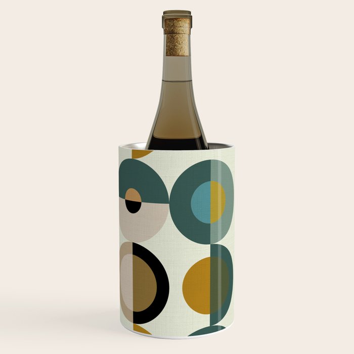 mid century modern geometric art Wine Chiller Gallery Image 3