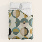 mid century modern geometric art Comforter Gallery Image 6