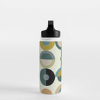 mid century modern geometric art Water Bottle Gallery Image 3