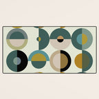mid century modern geometric art Desk Mat Gallery Image 3