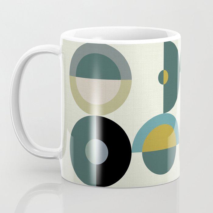 mid century modern geometric art Coffee Mug Gallery Image 3