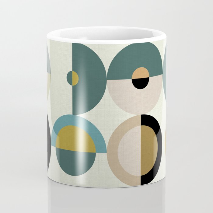 mid century modern geometric art Coffee Mug Gallery Image 4