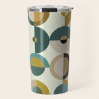 mid century modern geometric art Travel Mug Gallery Image 1