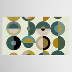mid century modern geometric art Tablecloth Gallery Image 2