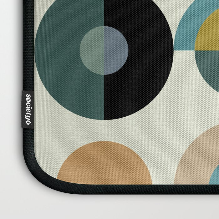 mid century modern geometric art Laptop Sleeve Gallery Image 3