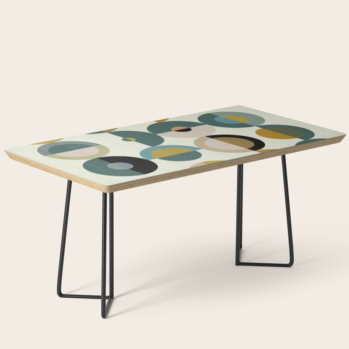 mid century modern geometric art Coffee Table Gallery Image 1