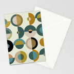 mid century modern geometric art Stationery Card Gallery Image 2