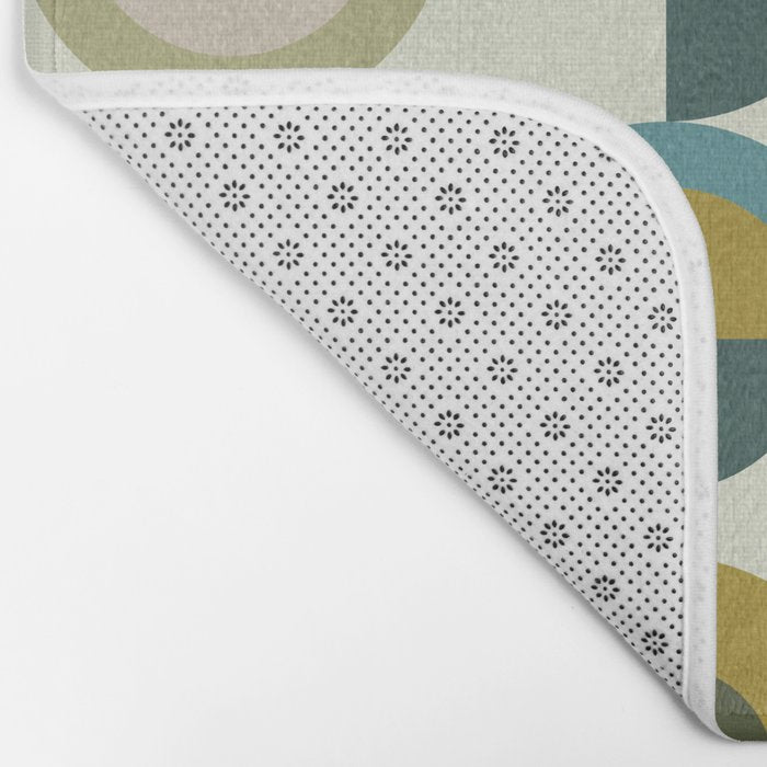 mid century modern geometric art Bath Mat Gallery Image 2