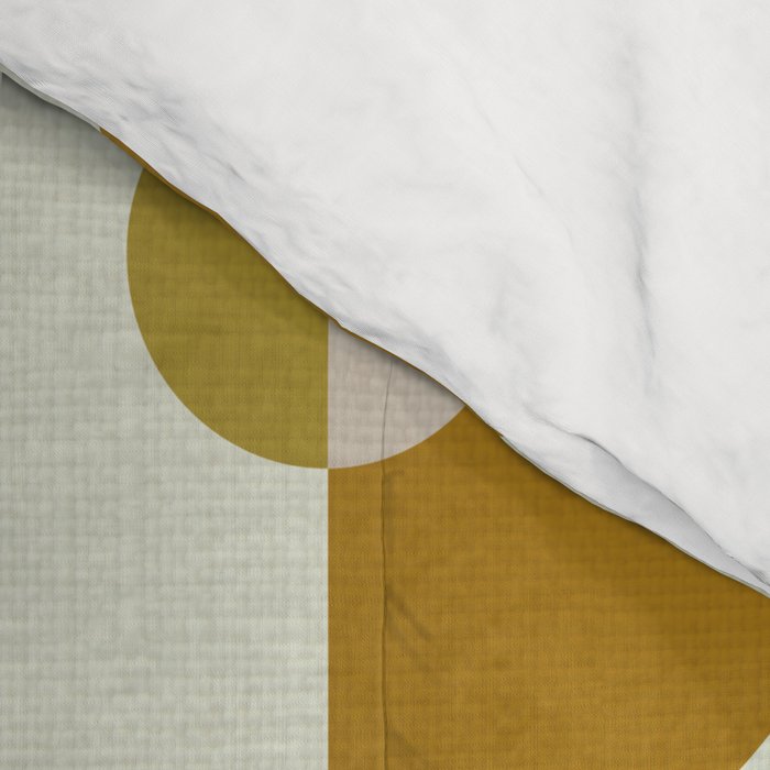 mid century modern geometric art Comforter Gallery Image 4