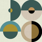 mid century modern geometric art Coffee Mug Gallery Image 2