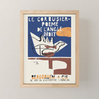 Le Corbusier - Exhibition poster for Poeme de L'Angle Droit 1995 in Paris Mini Art Print Gallery Image 1