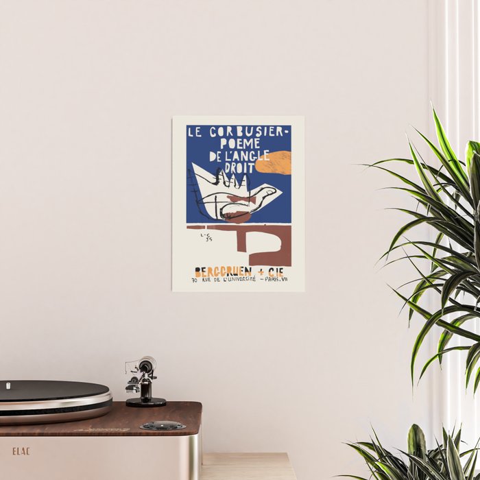 Le Corbusier - Exhibition poster for Poeme de L'Angle Droit 1995 in Paris Poster Gallery Image 2