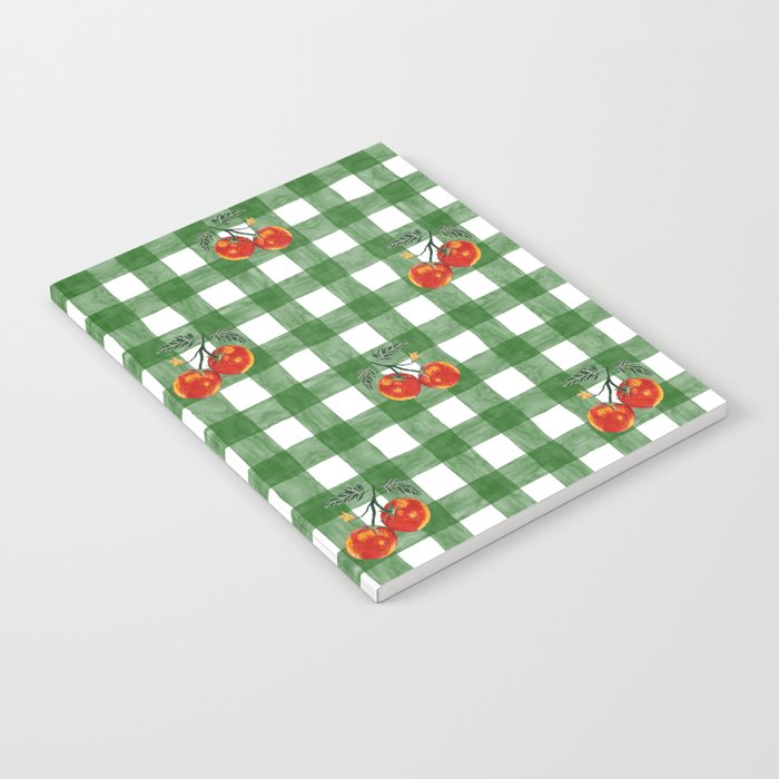 Tomato Gingham Notebook Gallery Image 1
