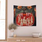 The mouth of Hell medieval art Wall Tapestry Gallery Image 2