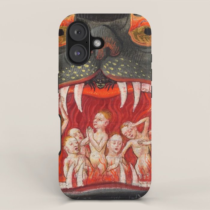 The mouth of Hell medieval art iPhone Case