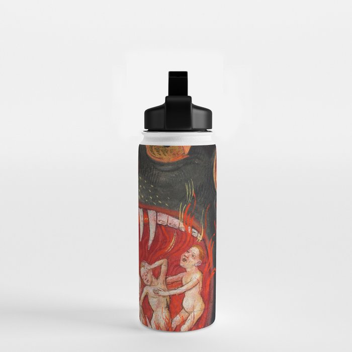 The mouth of Hell medieval art Water Bottle Gallery Image 2
