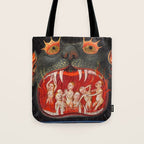 The mouth of Hell medieval art Tote Bag Gallery Image 1