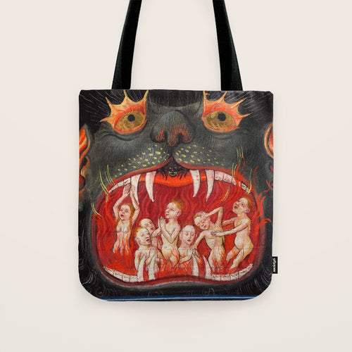 The Mouth Of Hell Medieval Art Tote Bag Gallery Image 1