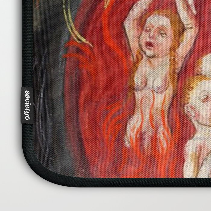 The mouth of Hell medieval art Laptop Sleeve Gallery Image 3