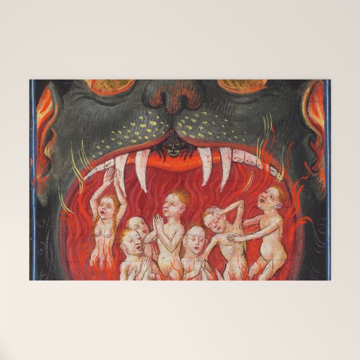 The mouth of Hell medieval art Welcome Mat Gallery Image 1