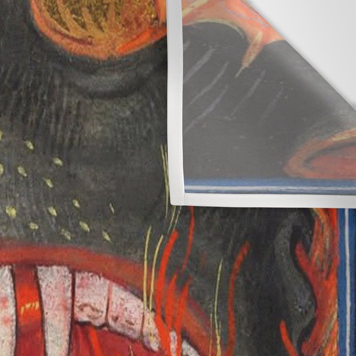 The mouth of Hell medieval art Wall Tapestry Gallery Image 3